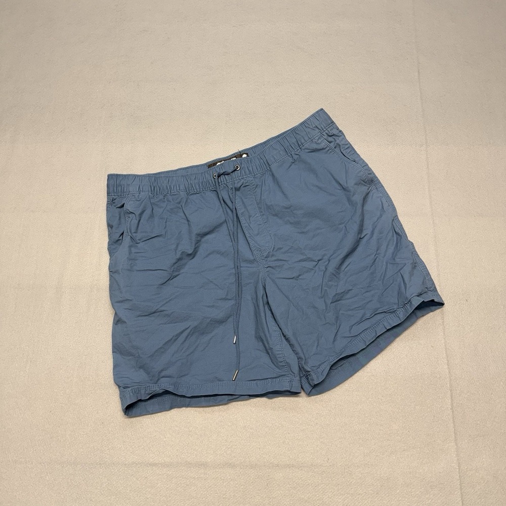 Mountain Khakis Pop Top Deck Shorts Mens Medium Blue Classic Fit Casual Outdoor